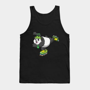 Cool panda at the inline skating Tank Top